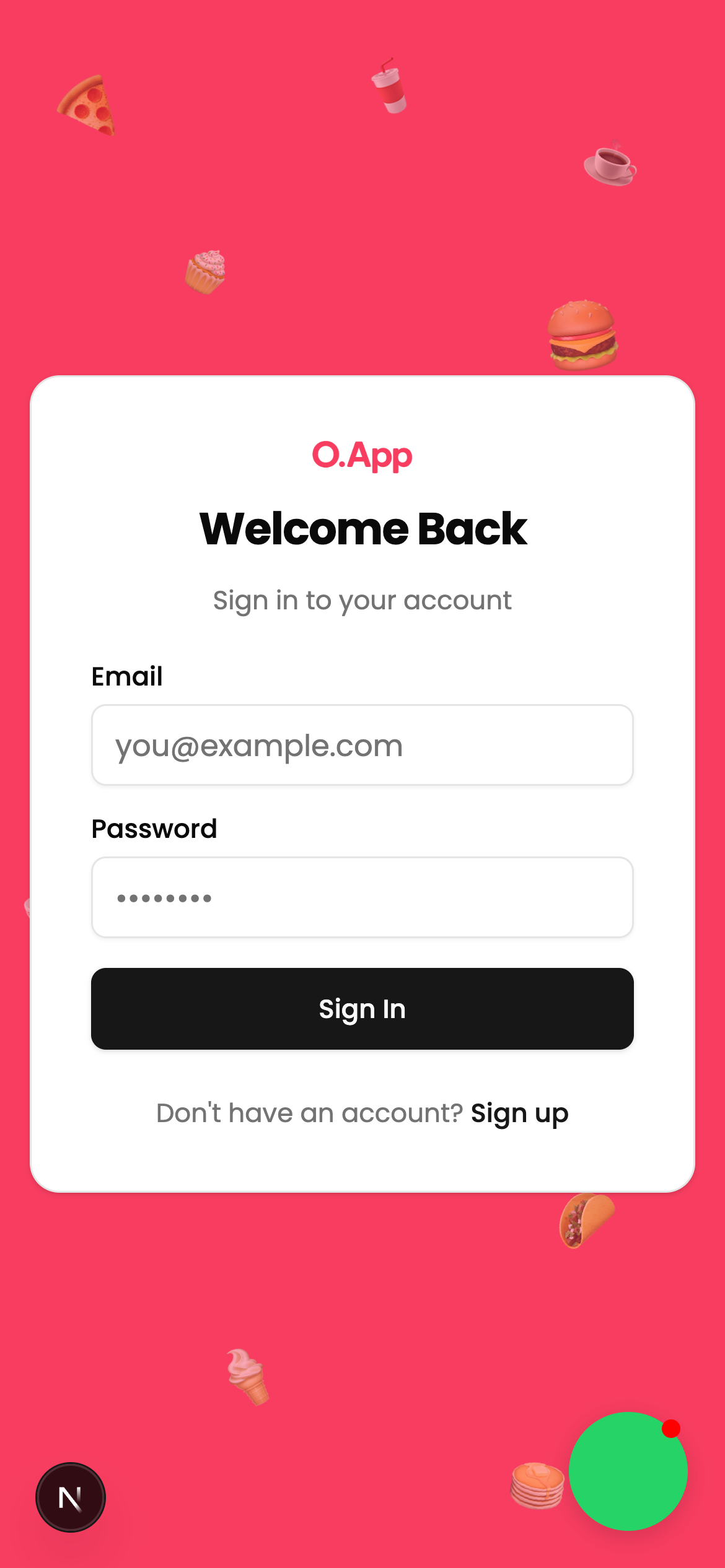 O.App Customer Authenticated Environment